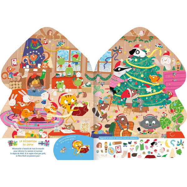 Livre collection cherche et trouve - noël Auzou