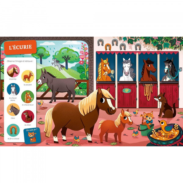 Livre collection cherche et trouve - a la ferme Auzou