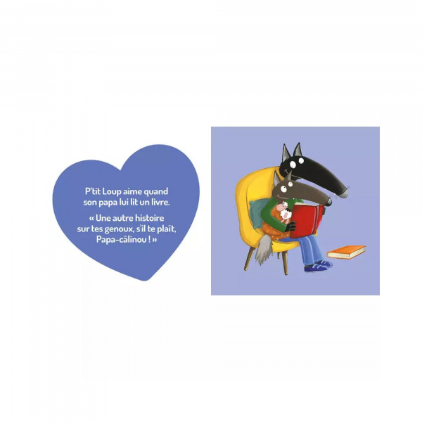 Livre enfant p'tit loup aime son papa Auzou
