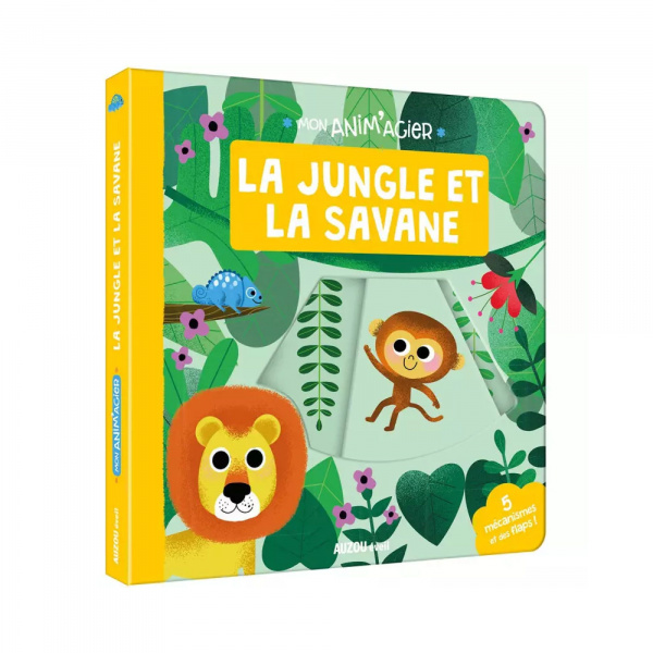 Livre enfant la jungle et la savane Auzou