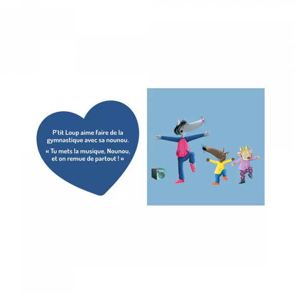 Livre enfant p'tit loup aime sa nounou Auzou