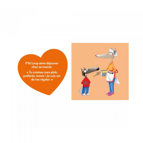 Livre enfant p'tit loup aime sa mamie Auzou