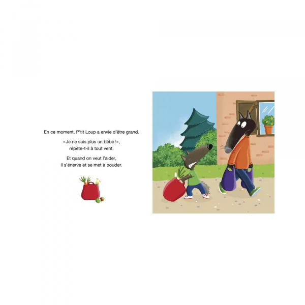 Livre enfant p'tit loup veut tout faire comme un grand Auzou
