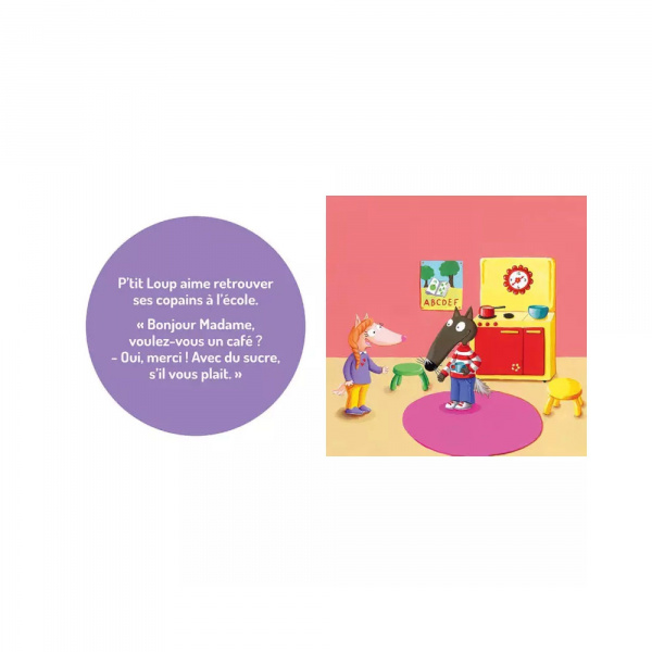 Livre enfant p'tit loup aime l'école Auzou