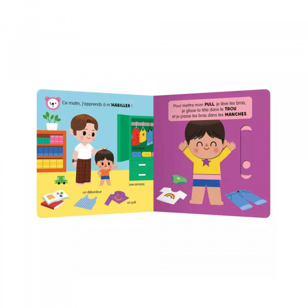 Livre enfant je m'habille Auzou