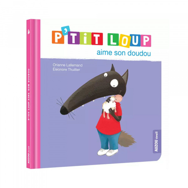 Livre enfant p'tit loup aime son doudou Auzou