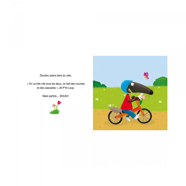 Livre enfant p'tit loup aime son doudou Auzou