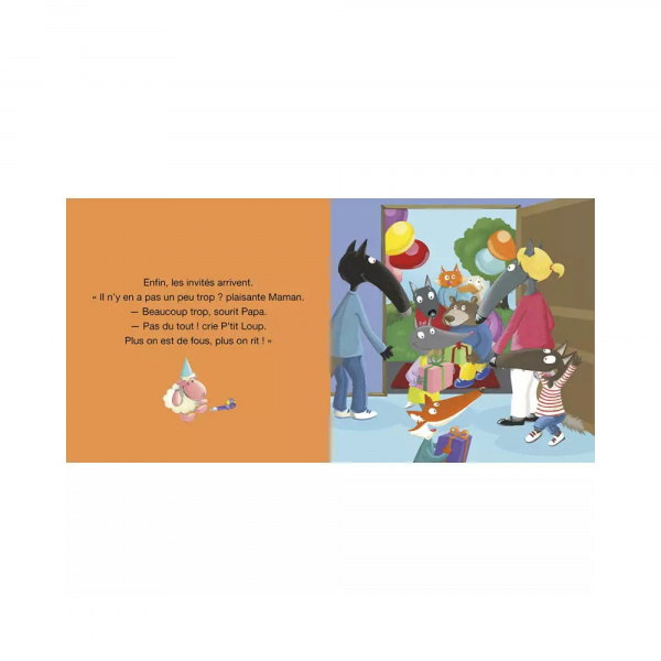 Livre enfant p'tit loup fête son anniversaire Auzou