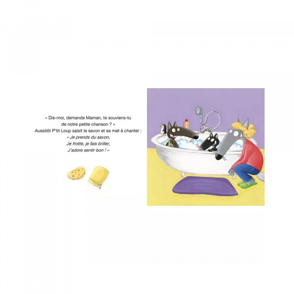 Livre enfant p'tit loup se lave tout seul Auzou