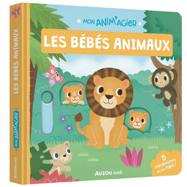 Livre enfant mon anim'agier les bébés animaux Auzou