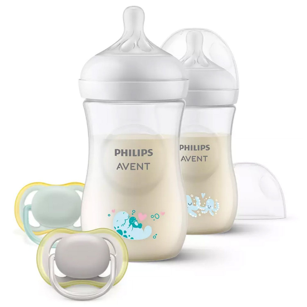 Biberon Philips Avent Natural Response avec valve Airfree- 2 Bouteilles -  125 ml - 0