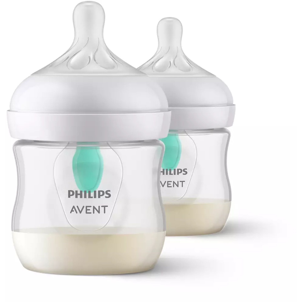 Biberon avent - lot de 2 biberons anti colique 330 ml et 125 ml, tétine 1  et 2 - Philips