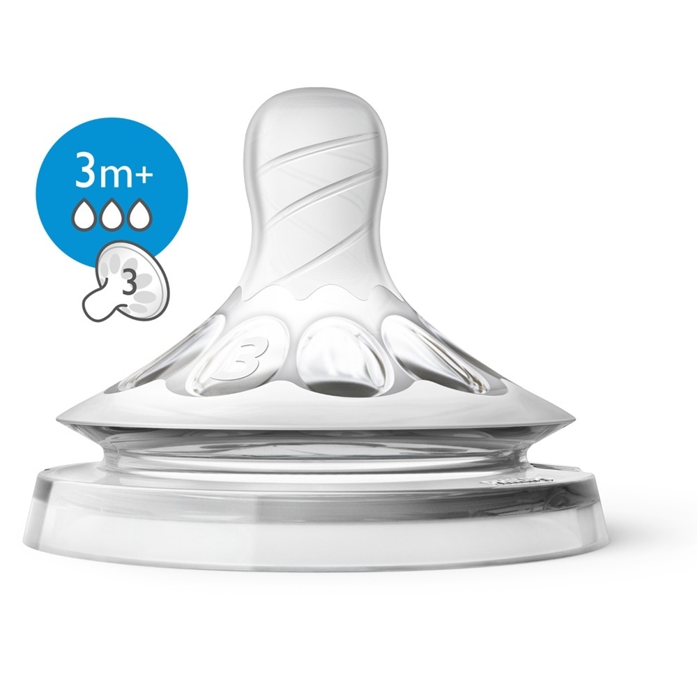 Philips Avent Tétines Classic 3m+ Débit moyen Lot de 2