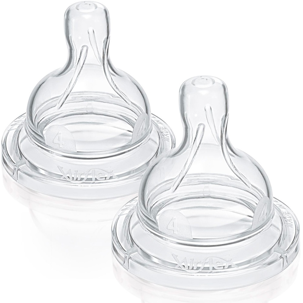 Avent tétine silicone débit rapide 4 trous boite de 2 tétines