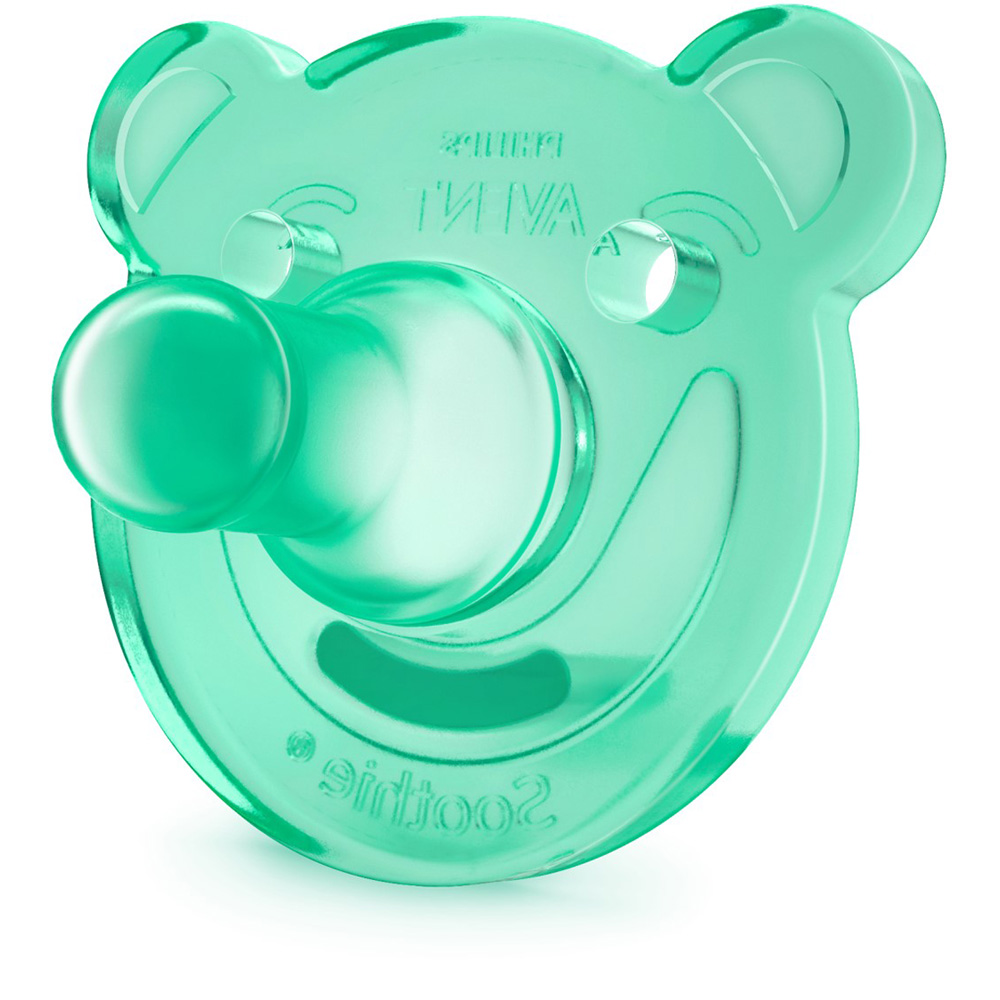 Lot de 2 sucettes soothie silicone garçon prématuré de Aventphilips en