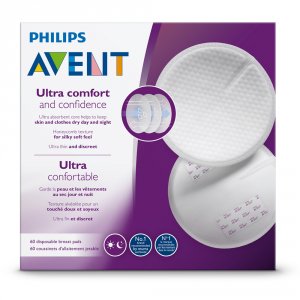 60 coussinets d'allaitement jetables jour et nuit Avent-philips