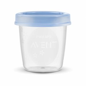 5 pots de conservation 180 ml + couvercles Avent-philips