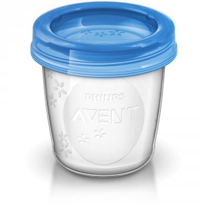 5 pots de conservation 180 ml + couvercles Avent-philips