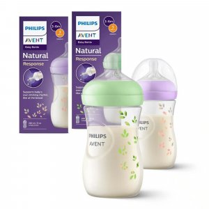 Biberon natural response 260 ml feuilles Avent-philips