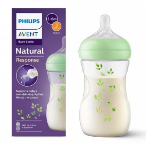 Biberon natural response 260 ml feuilles Avent-philips