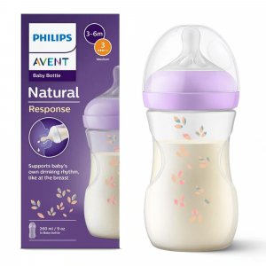 Biberon natural response 260 ml feuilles Avent-philips
