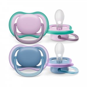 Lot de 2 sucettes ultra air 6/18 mois deco Avent-philips