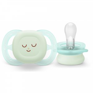 Lot de 2 sucettes ultra start 0/2 mois night Avent-philips