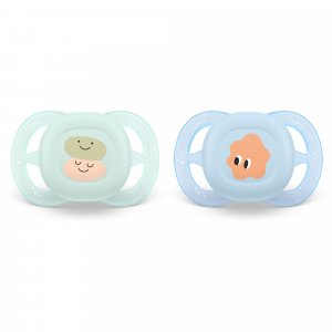Lot de 2 sucettes ultra start 0-2 mois v2 Avent-philips