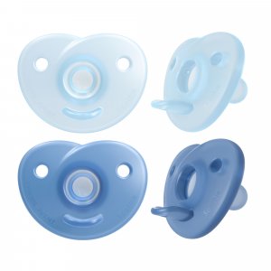 Lot de 2 sucettes soothie 0-6 mois bleu Avent-philips