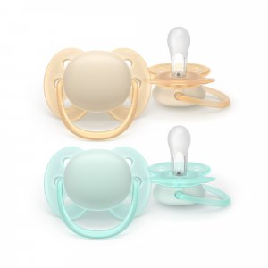 Lot de 2 sucettes ultra soft 0-6 mois scf091/40 Avent-philips