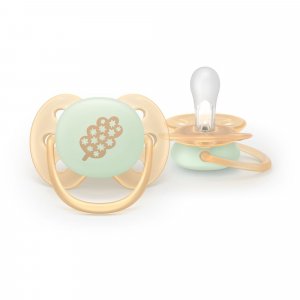 Lot de 2 sucettes ultra soft 6-18 mois scf094/12 Avent-philips