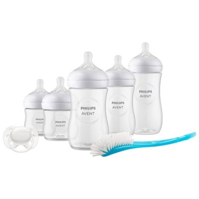 Coffrets de 5 biberons pp natural response, 1 sucette ultra-douce 0-6 mois et 1 goupillon (2 biberons 125 ml+2 biberons 260 ml +1 biberon 330 ml) scd8