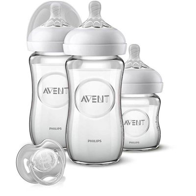 AVENT-PHILIPS Lot de 3 biberons natural verre