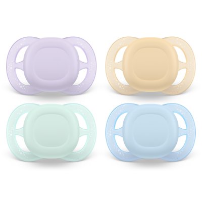 Lot de 2 sucettes ultra start 0/2 mois color