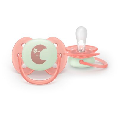 Lot de 2 sucettes ultra soft 0-6 mois scf094/11