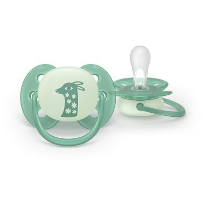 Lot de 2 sucettes ultra soft 6-18 mois scf094/12