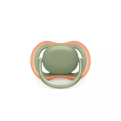 Lot de 2 sucettes ultra air 6/18 mois vert/gris