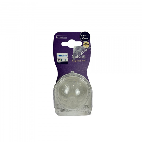 Les imparfaits - lot de 2 tétines natural response 0 mois débit lent Avent-philips