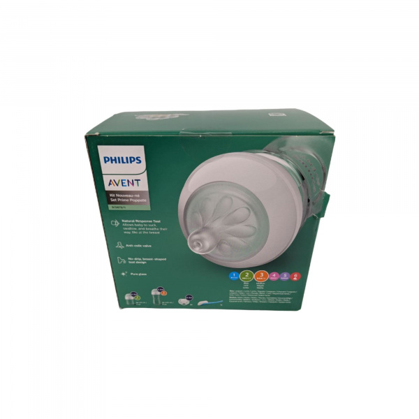 Les imparfaits - coffret biberons verre nouveau-né natural response scd879/11 Avent-philips