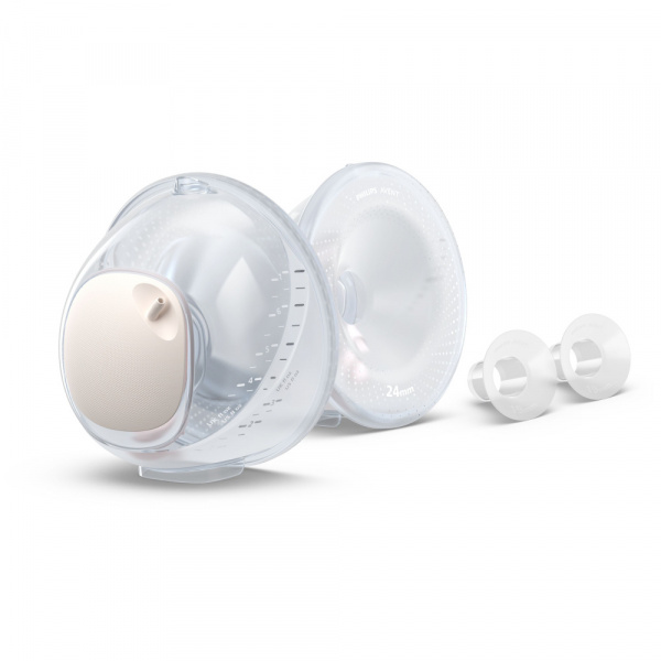 Lot de 2 coquilles flacons de recueil de lait scf439/01 Avent-philips