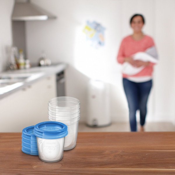 5 pots de conservation 180 ml + couvercles Avent-philips