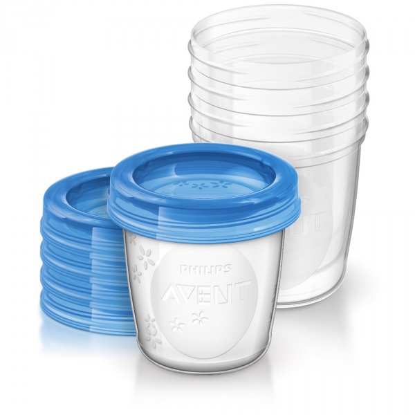 5 pots de conservation 180 ml + couvercles Avent-philips