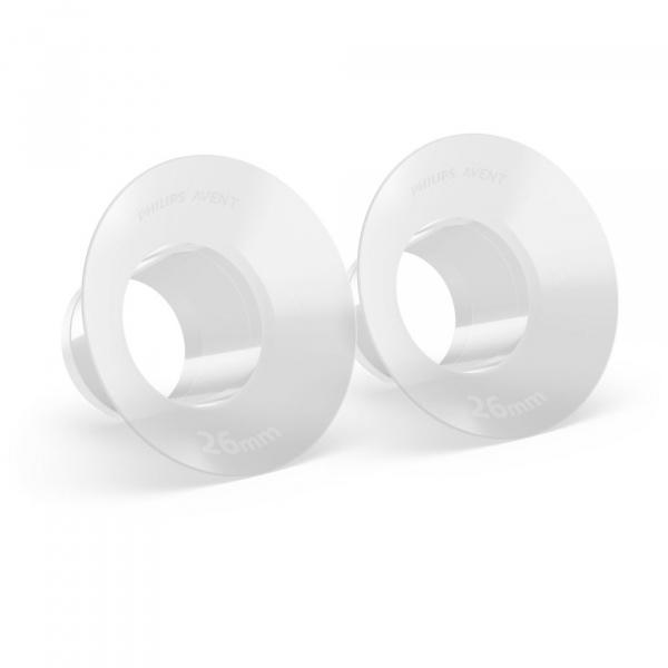 Lot de 2 téterelles et 2 embouts grande taille pour tire lait scf552/11 Avent-philips