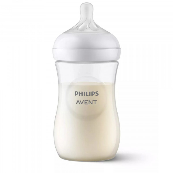 Coffret de 8 biberons pp natural response, 1 sucette ultra-douce 0-6 mois et 1 goupillon (2 biberons 125 ml + 5 biberons 260 ml + 1 biberon 330 ml) Avent-philips
