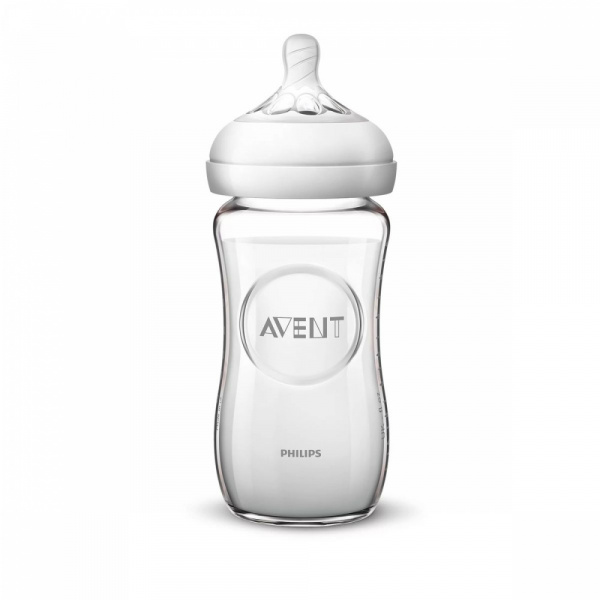 Lot de 3 biberons natural verre Avent-philips