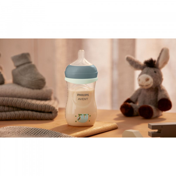 Biberon natural response 260 ml avec anneau phosphorescent Avent-philips