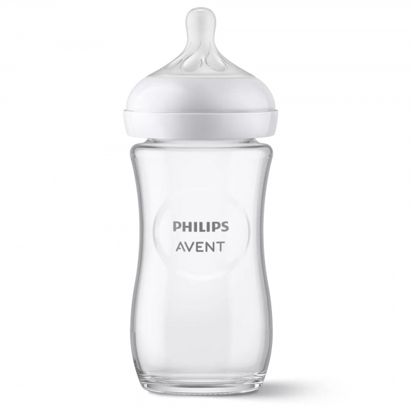 Biberon natural response verre 240 ml Avent-philips