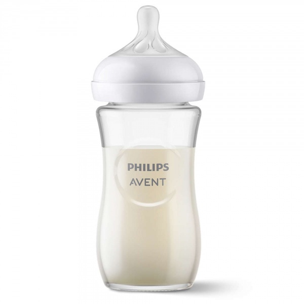 Biberon natural response verre 240 ml Avent-philips