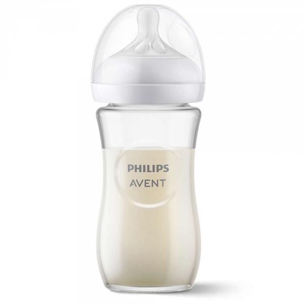 Biberon natural response verre 240 ml Avent-philips