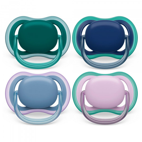 Lot de 2 sucettes ultra air 6/18 mois deco Avent-philips